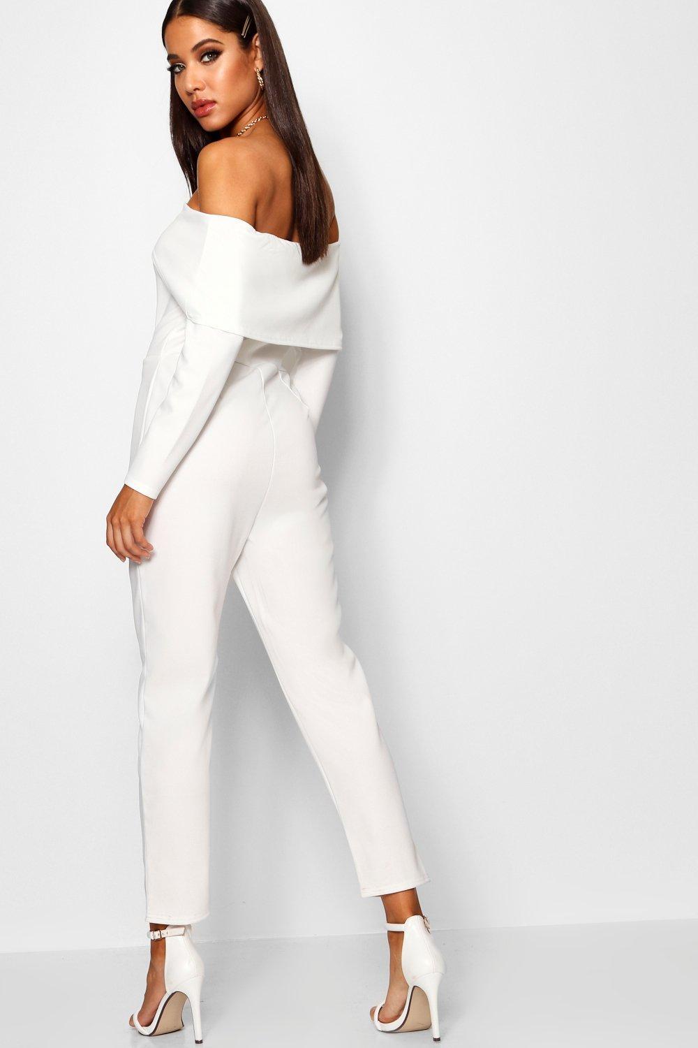 white jumpsuit skinny leg