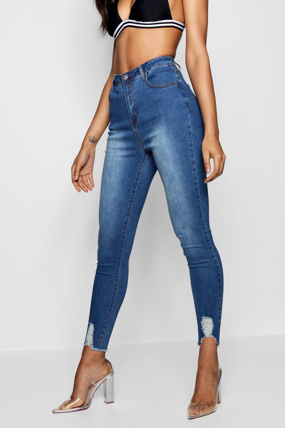 ultra distressed jeans
