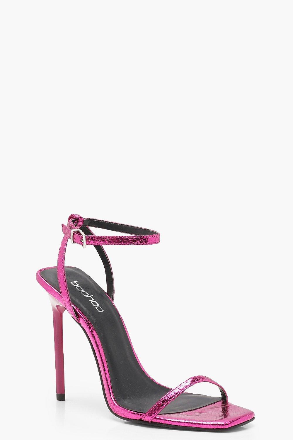 Buy > hot pink square heels > in stock