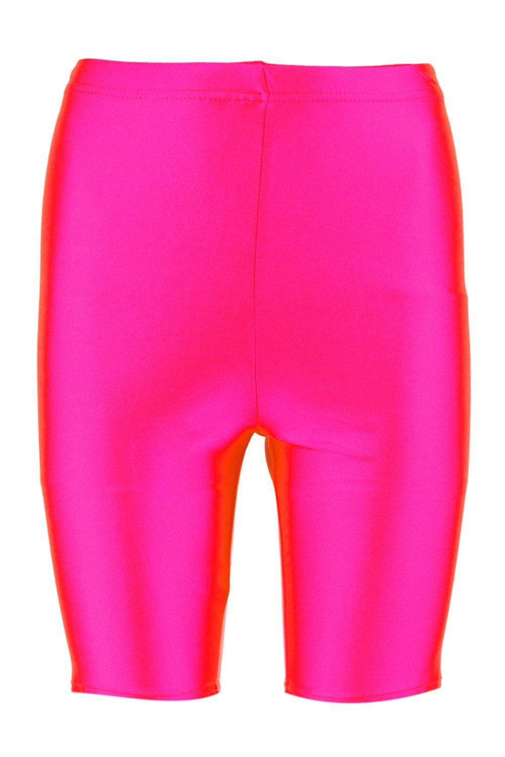 neon pink cycle shorts