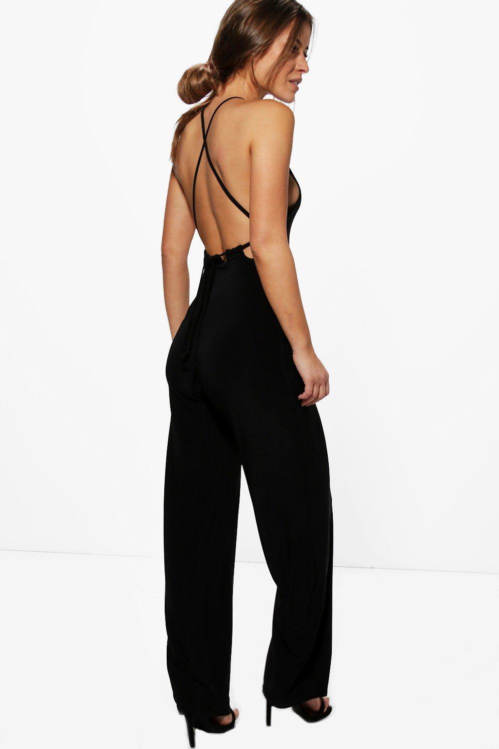 strappy back jumpsuit