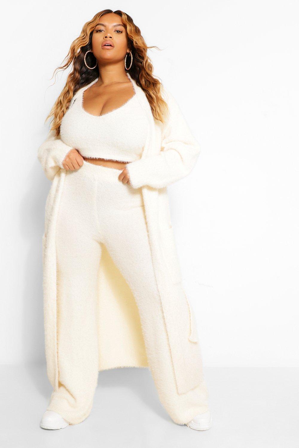 boohoo plus size cardigans