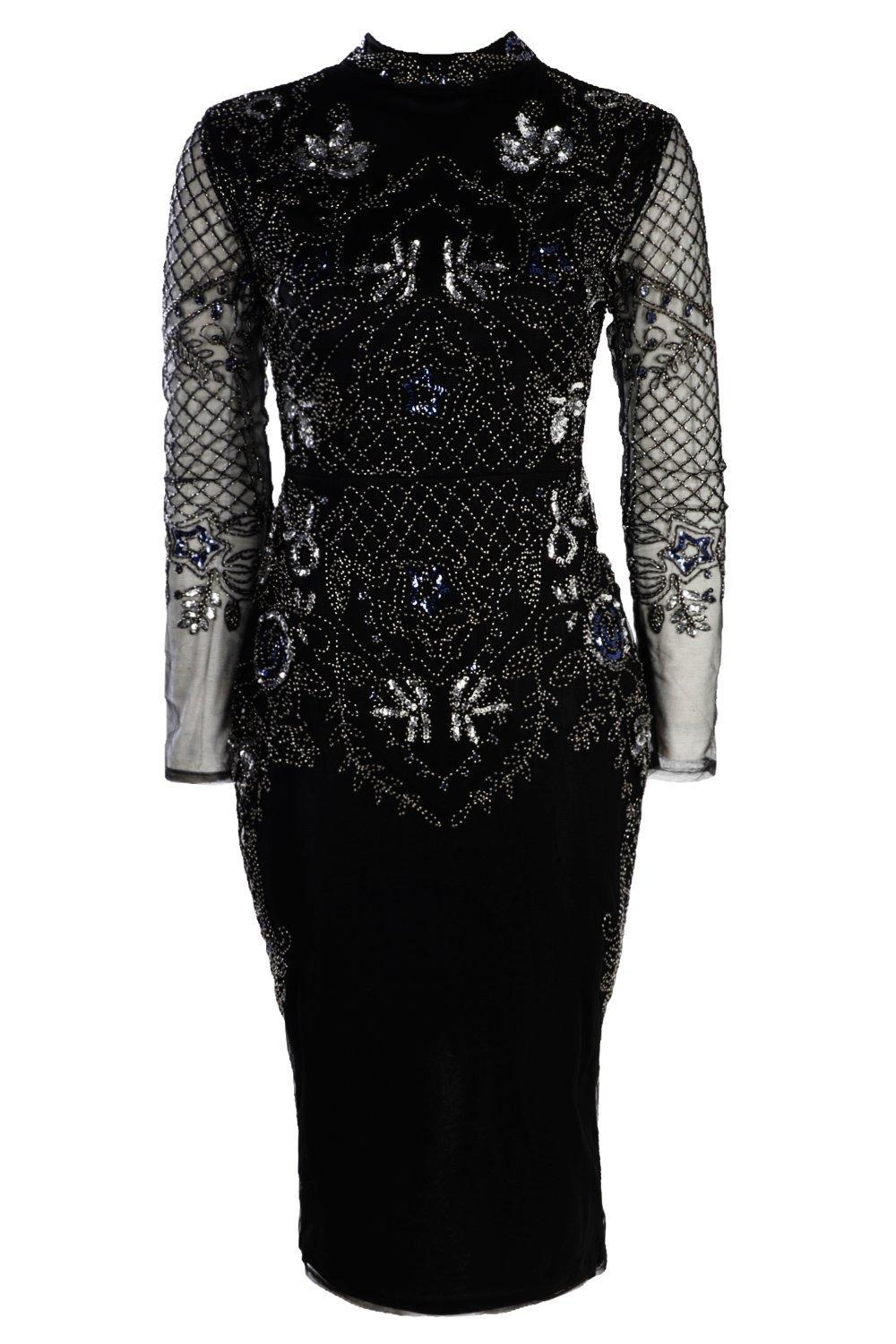 boutique embellished midi dress