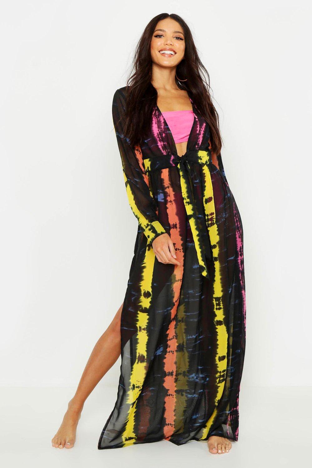 boohoo black kaftan