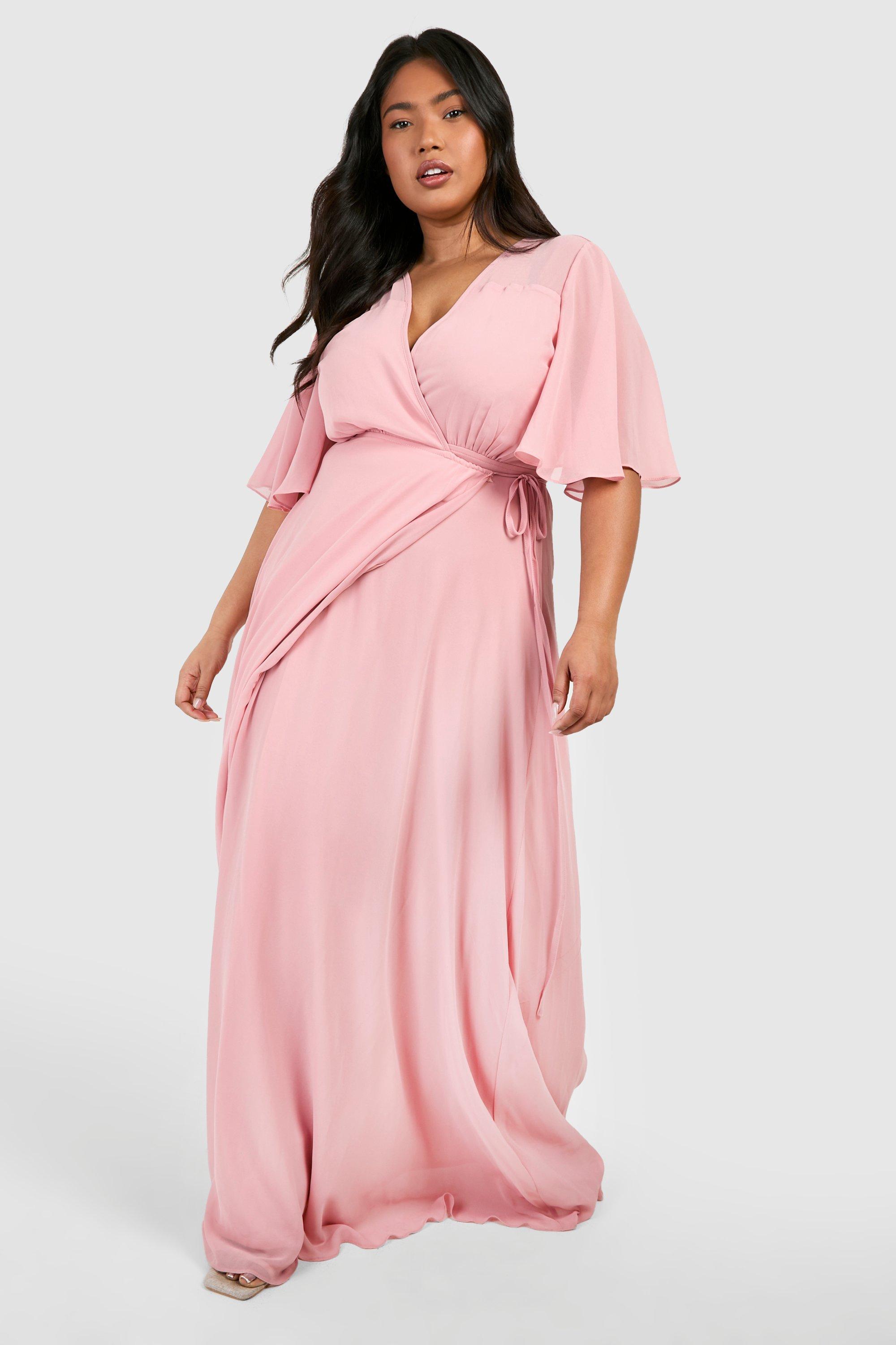 Angel sleeve bridesmaid dress best sale