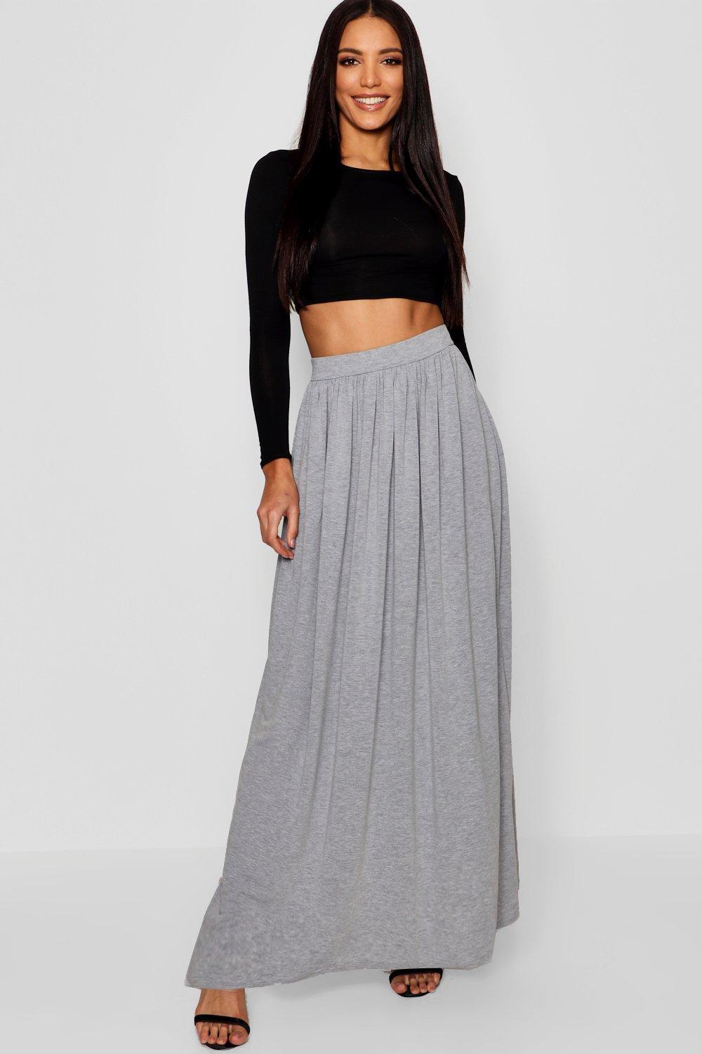 boohoo floor sweeping maxi skirt