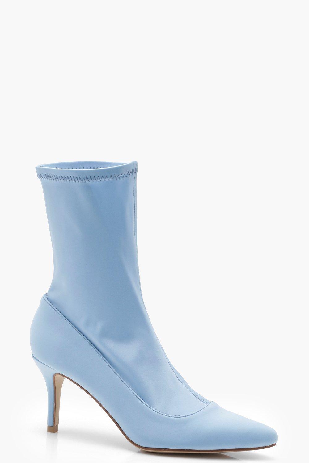 low heel sock bootie