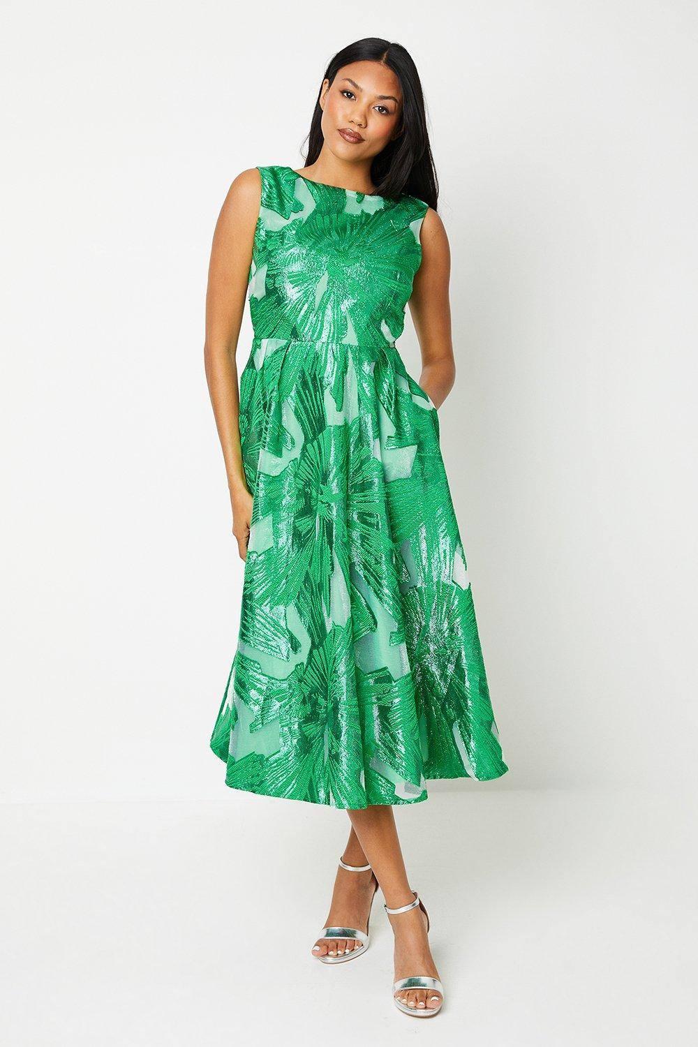 Designer Olive Green Wedding Guest Dress for Women - Up to 74% off | Lyst