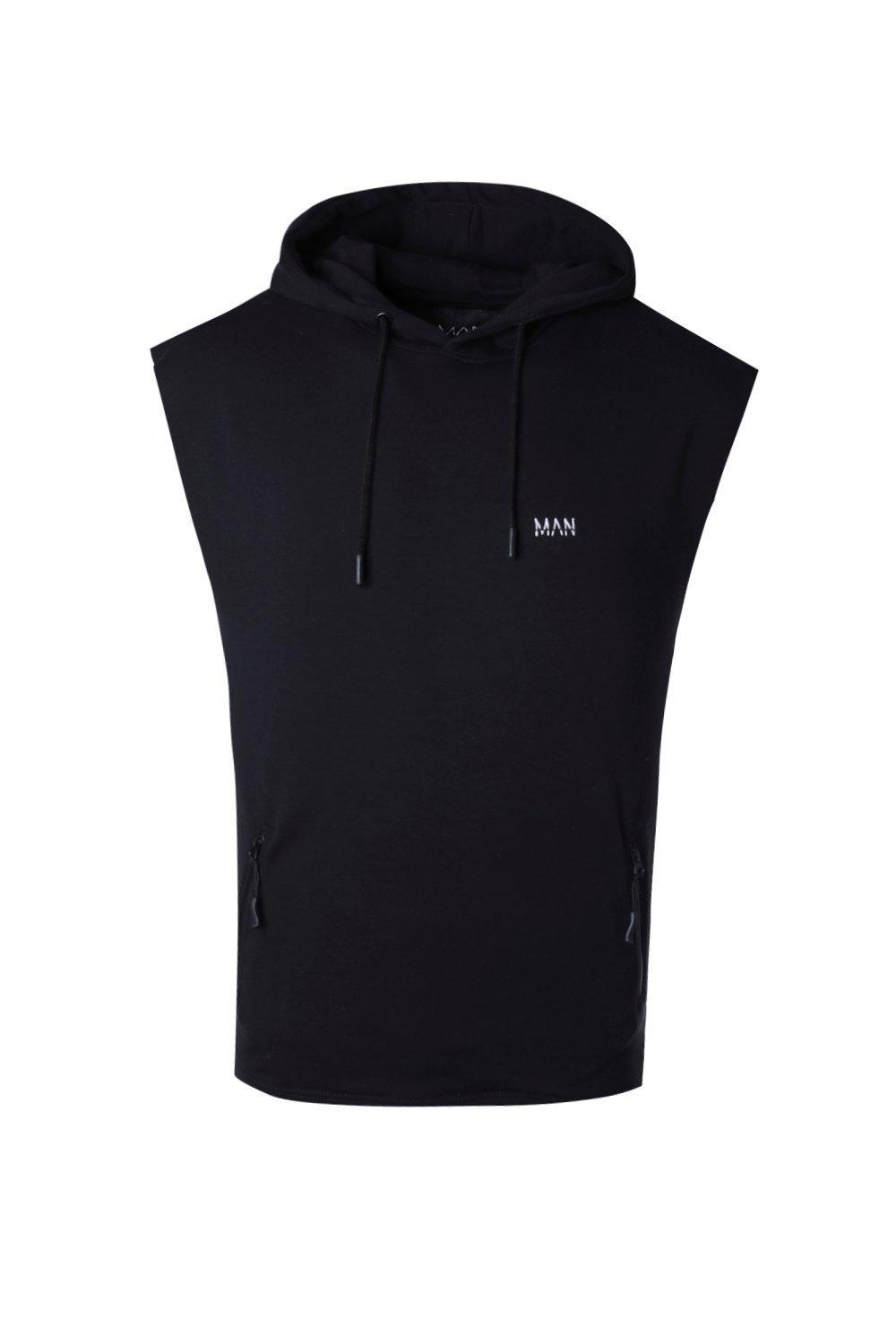 designer sleeveless hoodie