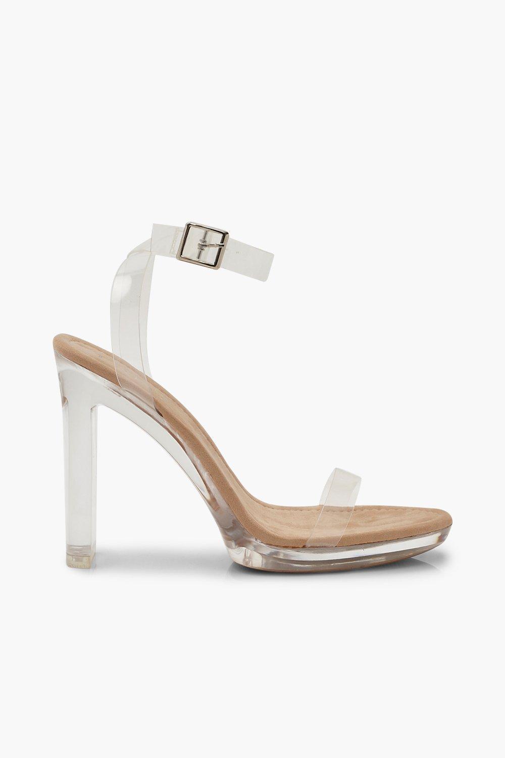 platform two part heels