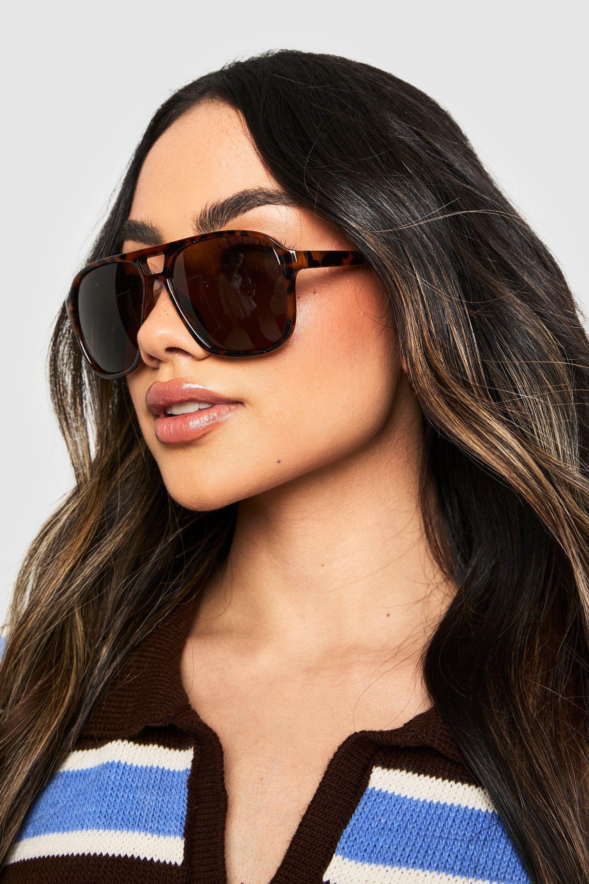 Boohoo Mens Tortoise Shell Aviator Sunglasses Tortoise Shell Cheap - Main Image