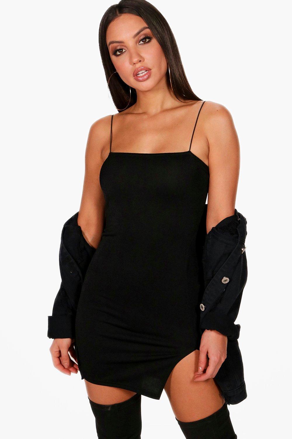 boohoo black mini dress
