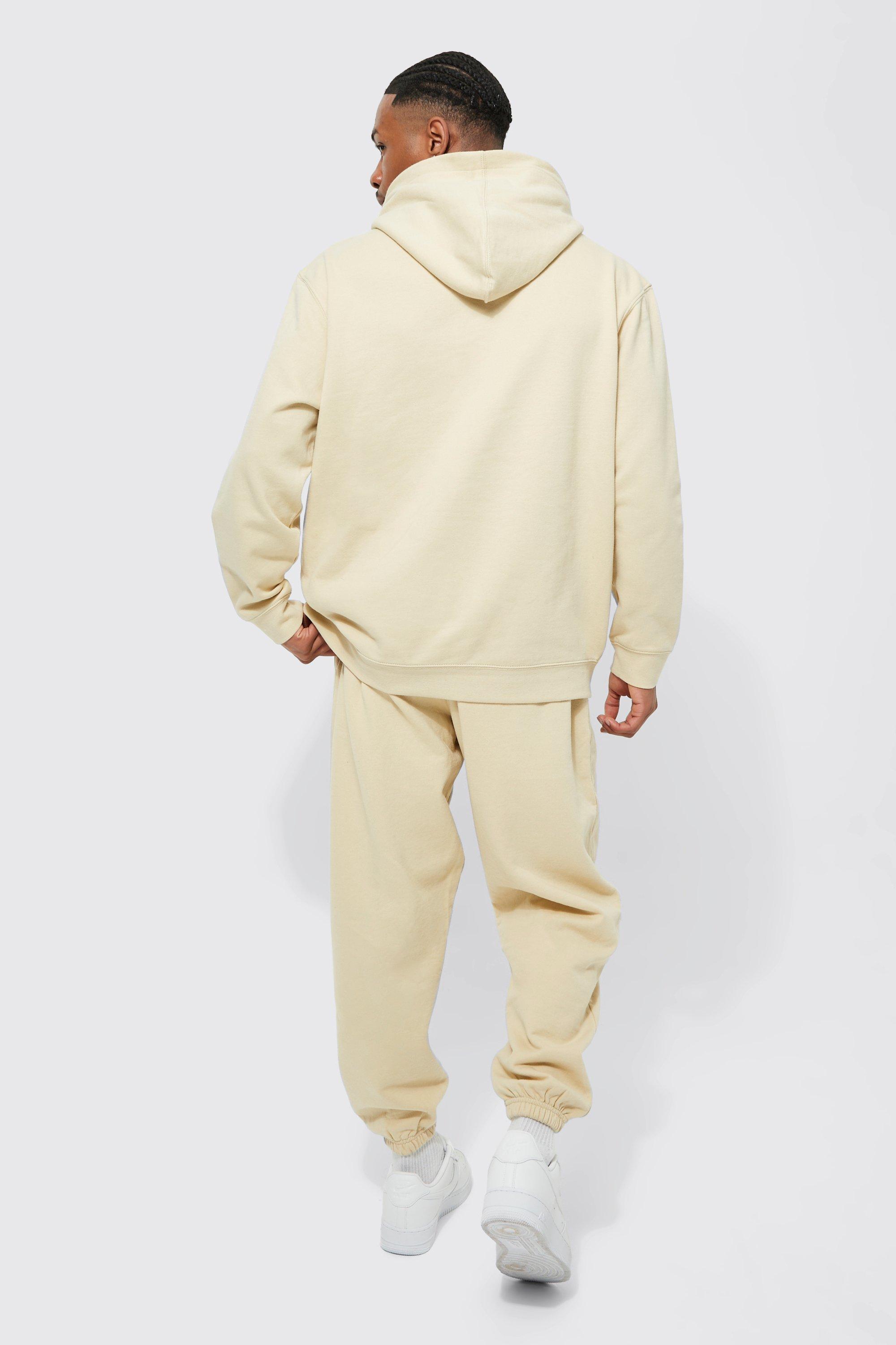 BoohooMAN Basic Oversized Fit Hoodie in Natural for Men | Lyst