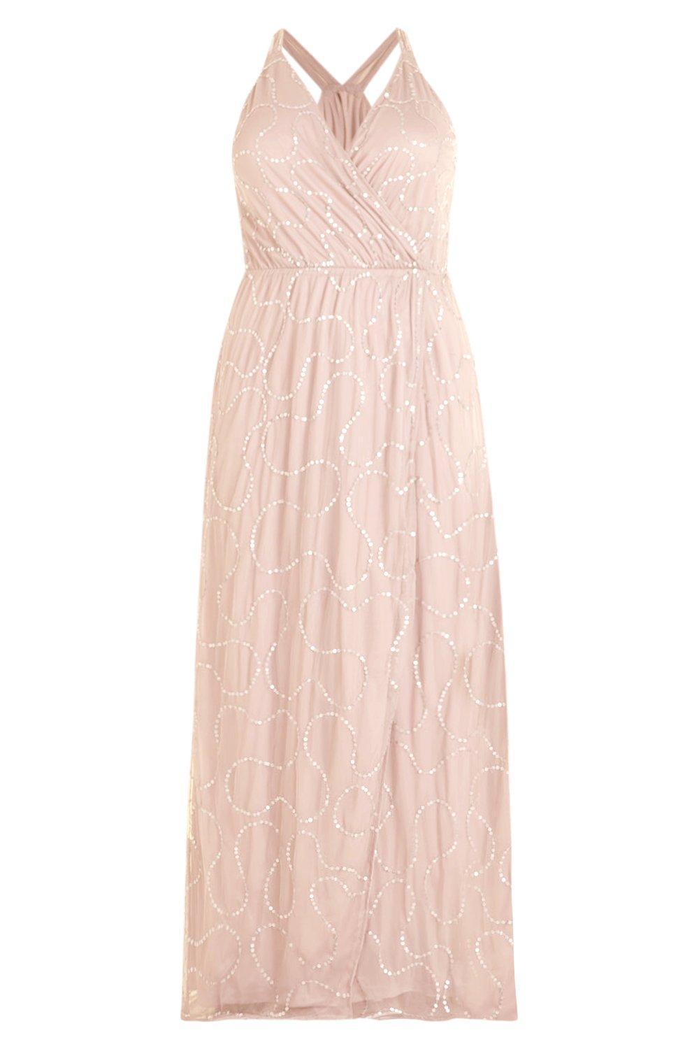 boohoo sequin maxi