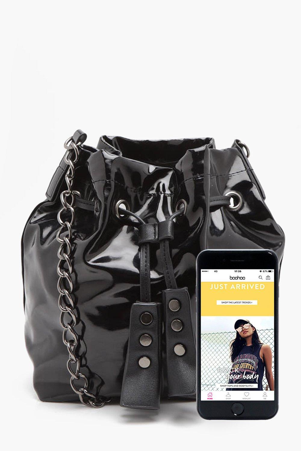 vinyl duffle bag