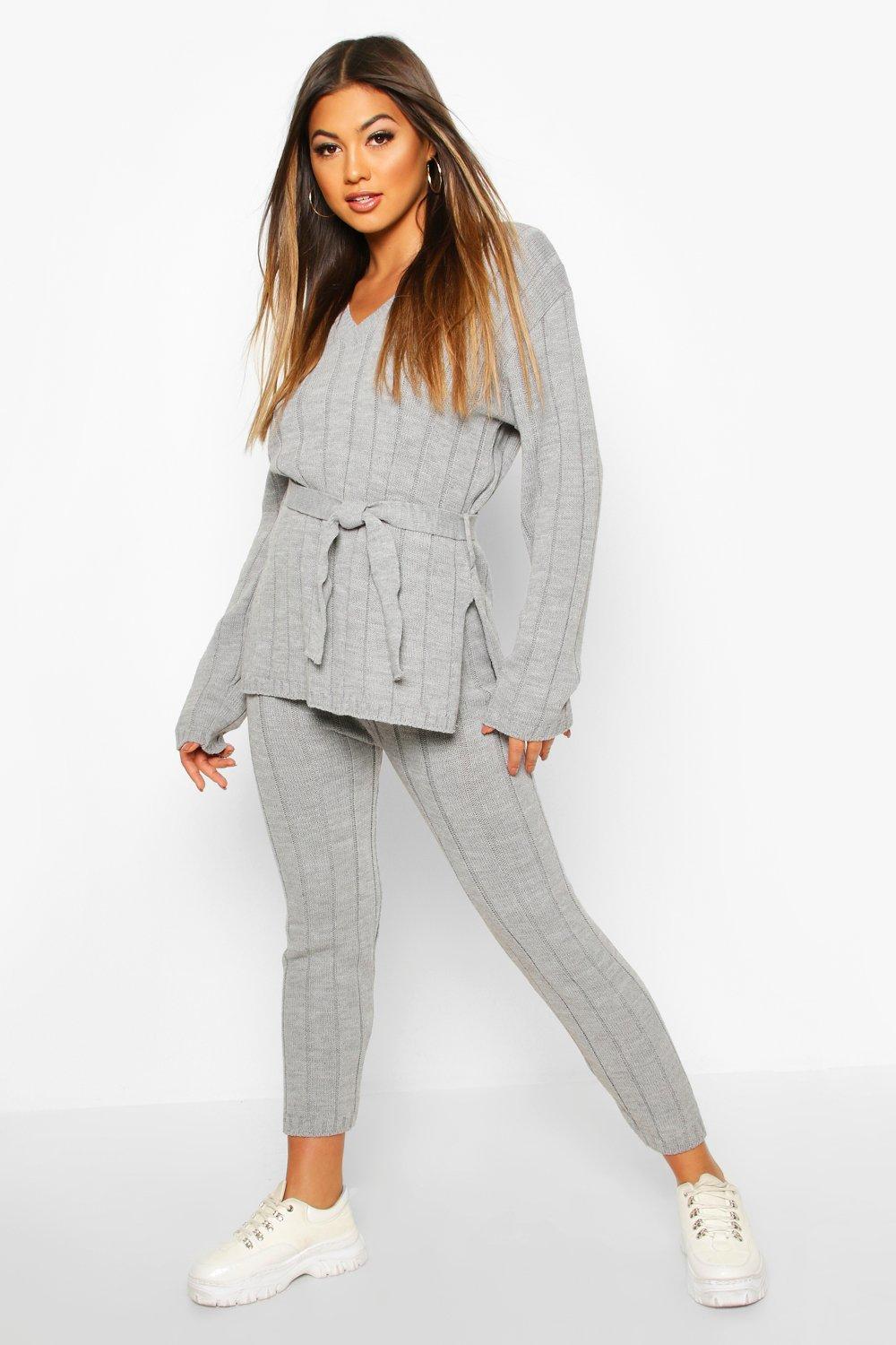 grey longline jumper
