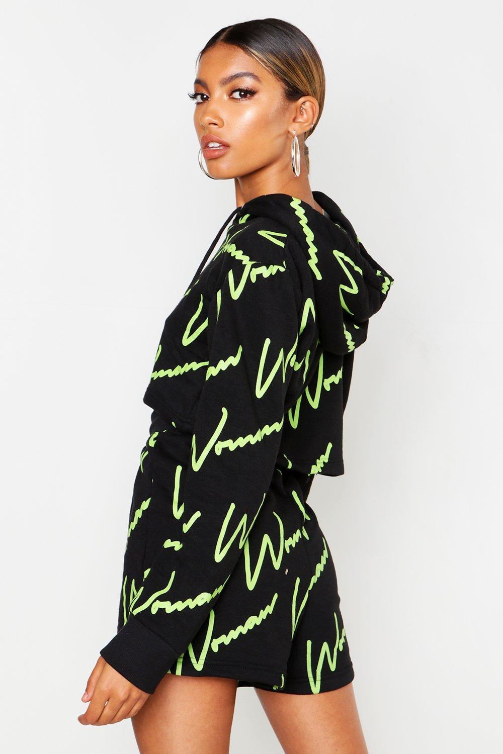 women all over print tracksuit