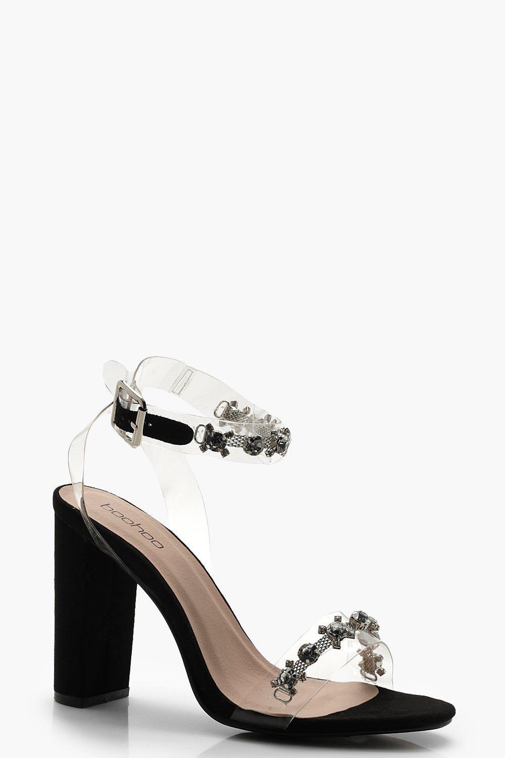 boohoo perspex heels