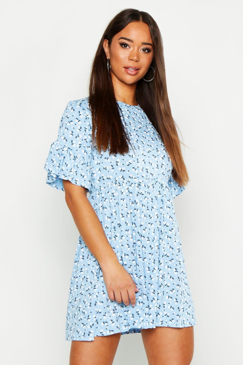 ditsy smock dress