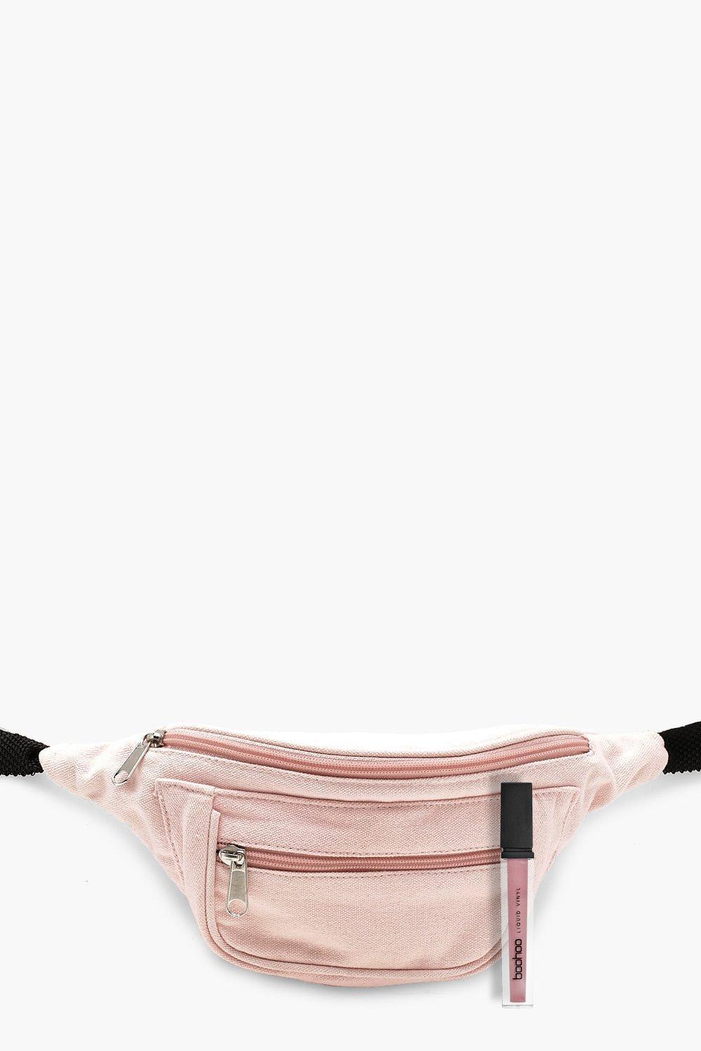 pale pink bum bag
