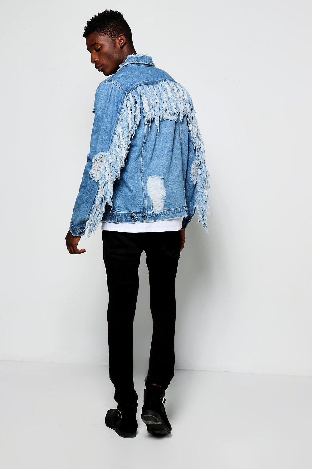 tassel jean jacket