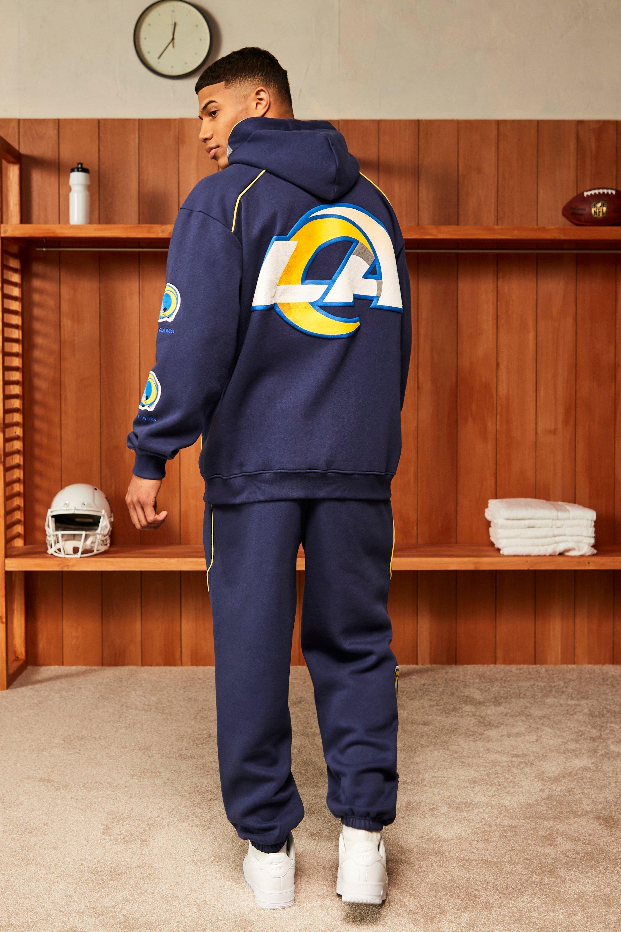 Boohoo Nfl La Rams Applique Badge Joggers in Blue