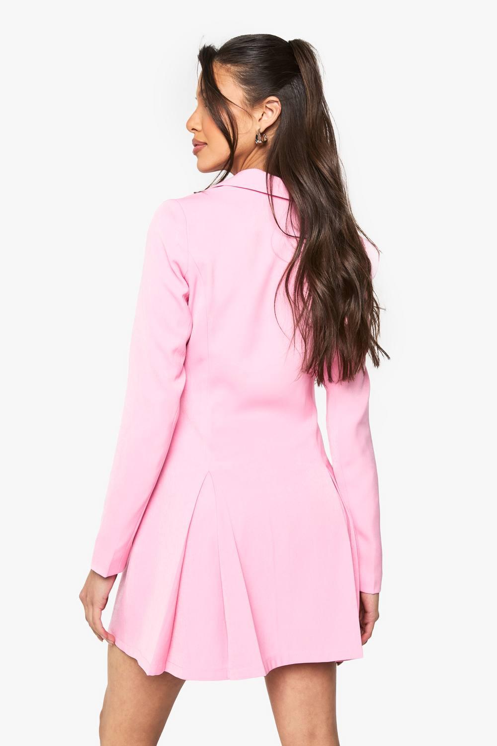 chinese dress ladies Structured Puff Sleeve Knitted Skater Dress | Jescka