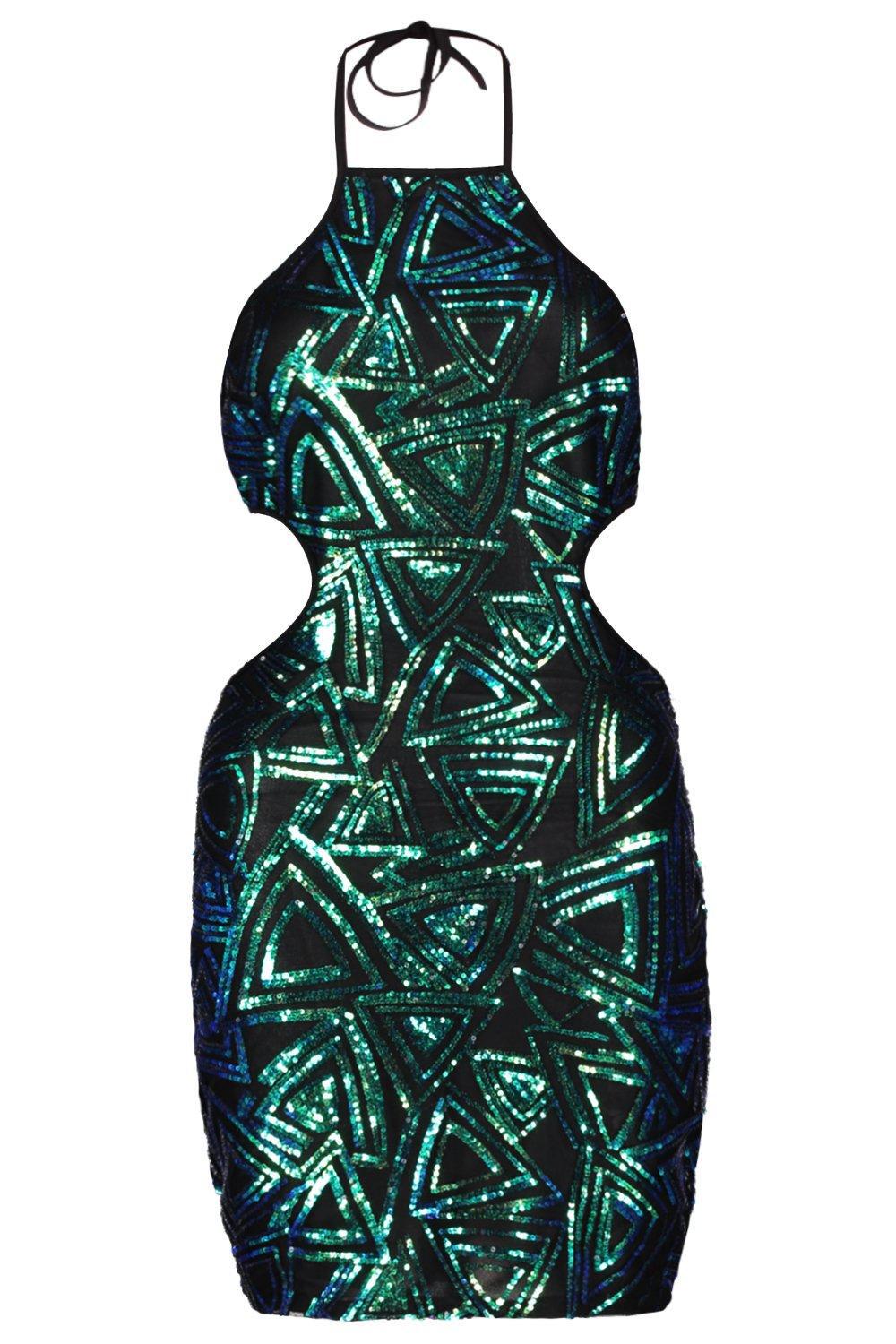 sequin detail bodycon dress