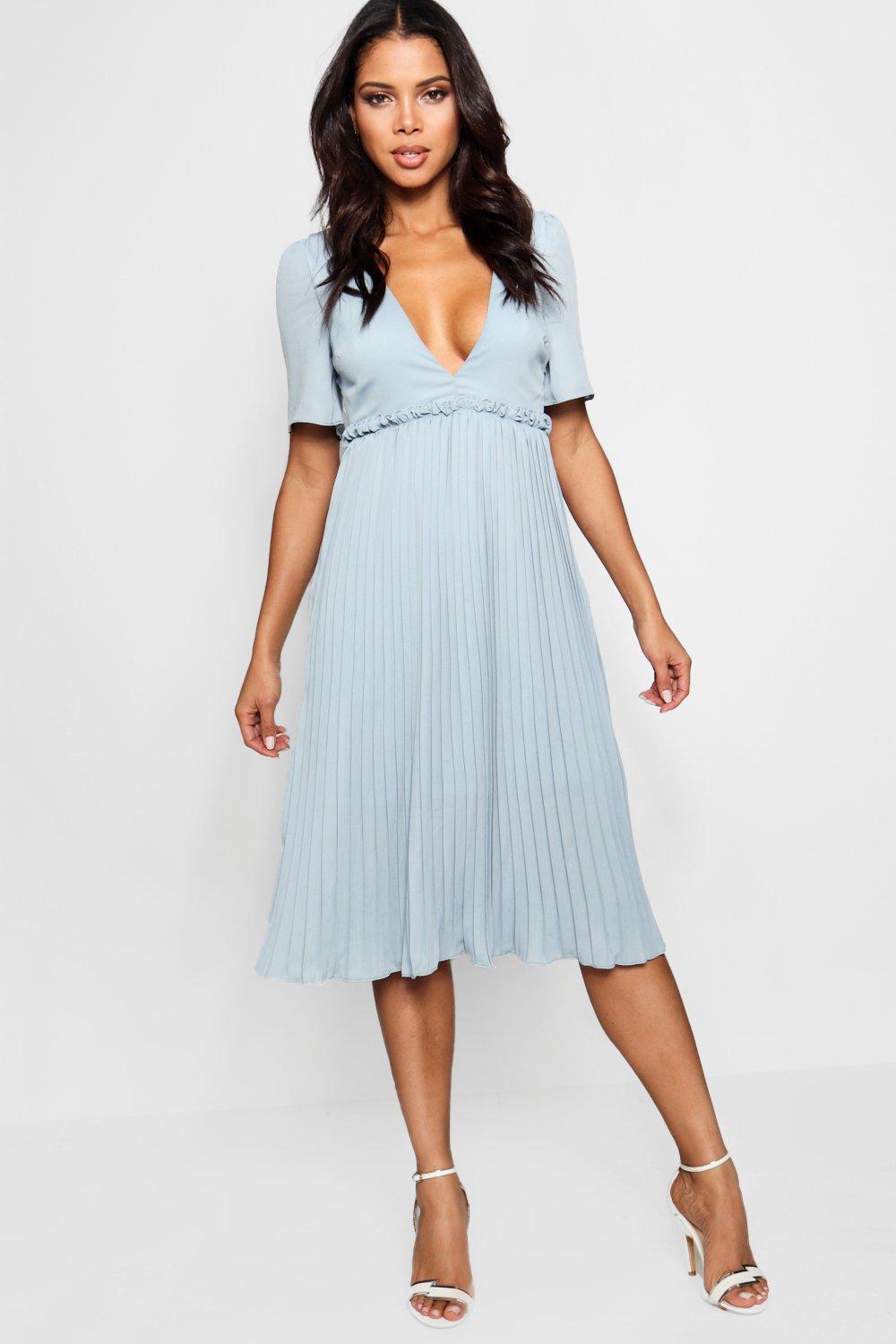 exaggerated ruffle dress