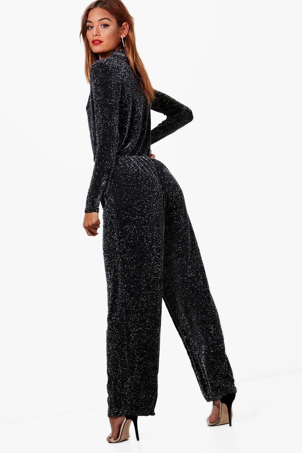 sparkly jumpsuit boohoo