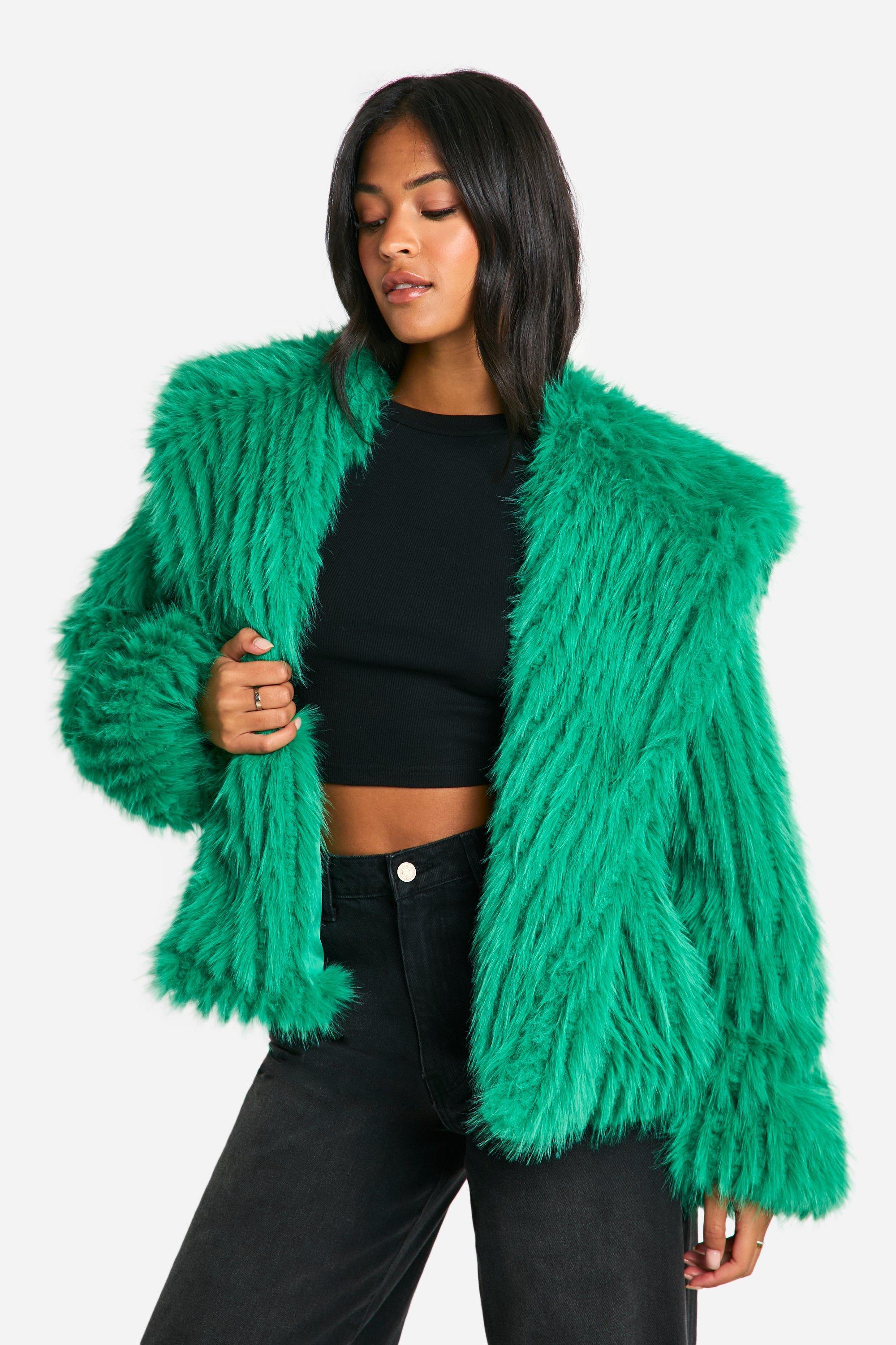 Green Fur jackets for Women Lyst Canada