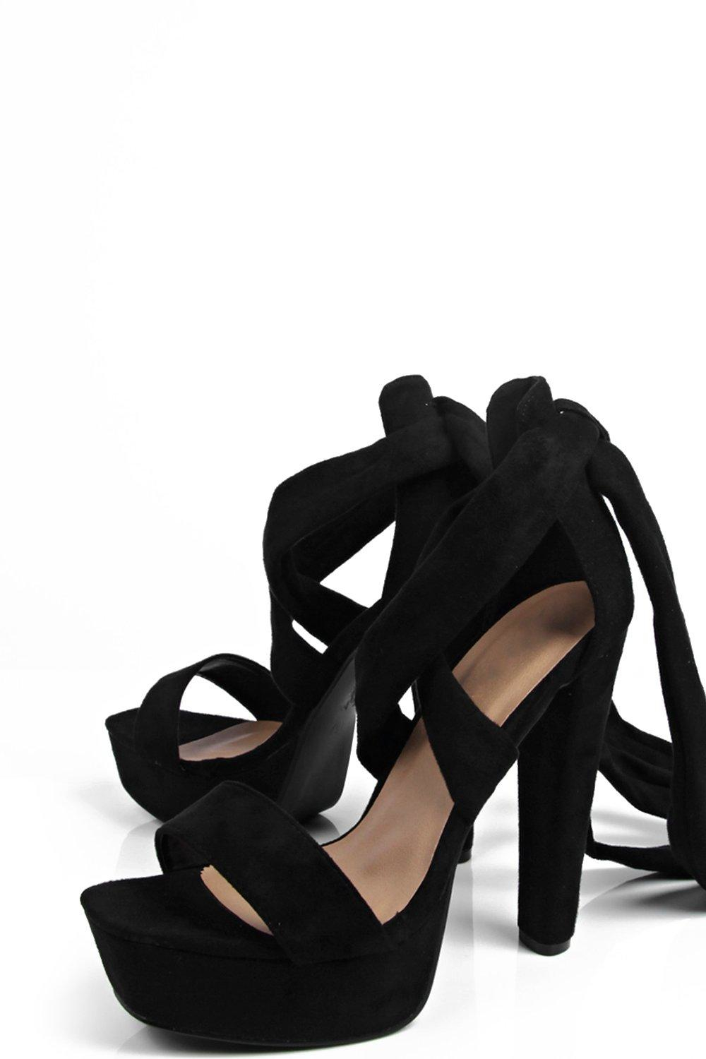 two part platform heels