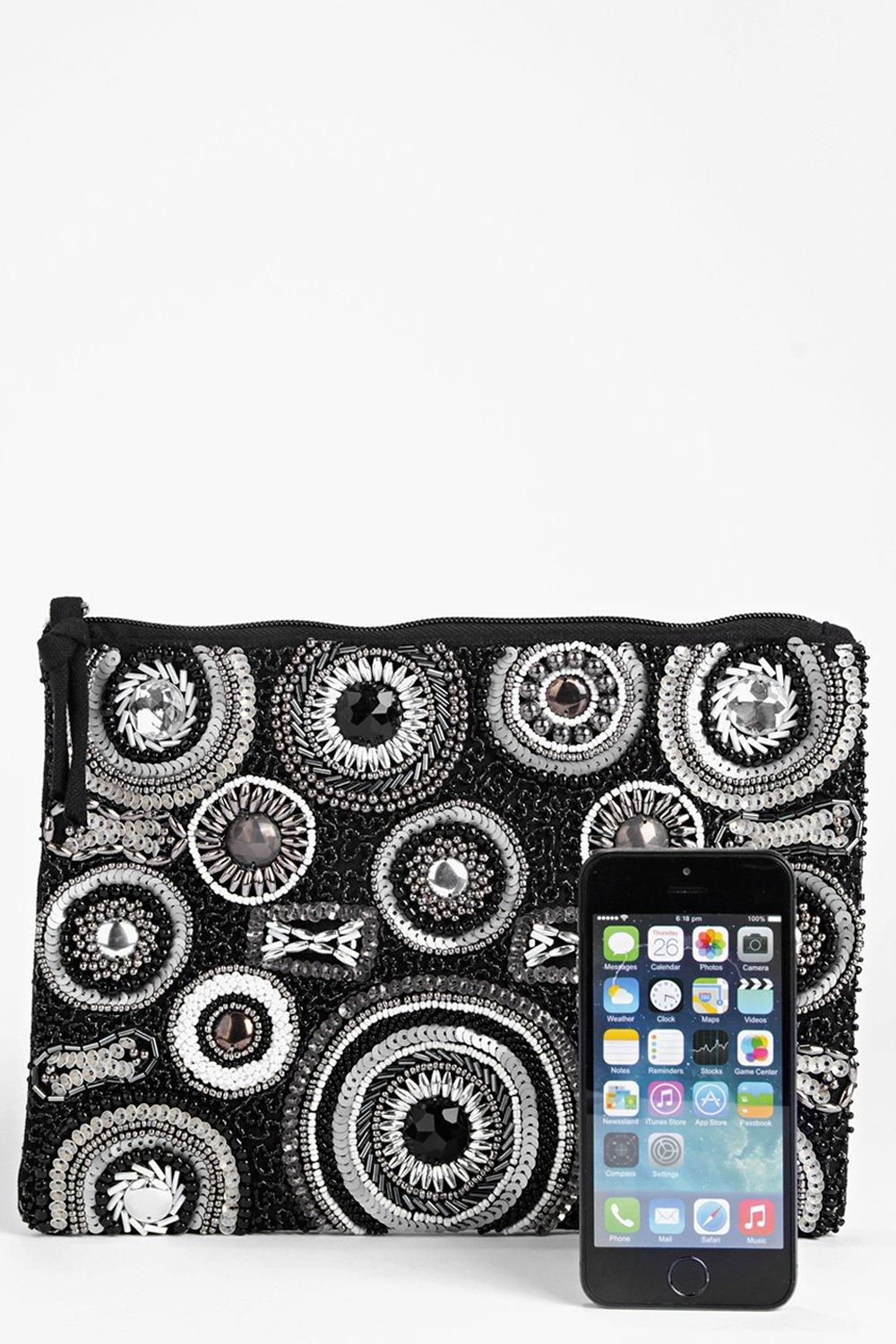 Beige Clutch Bag Boohoo