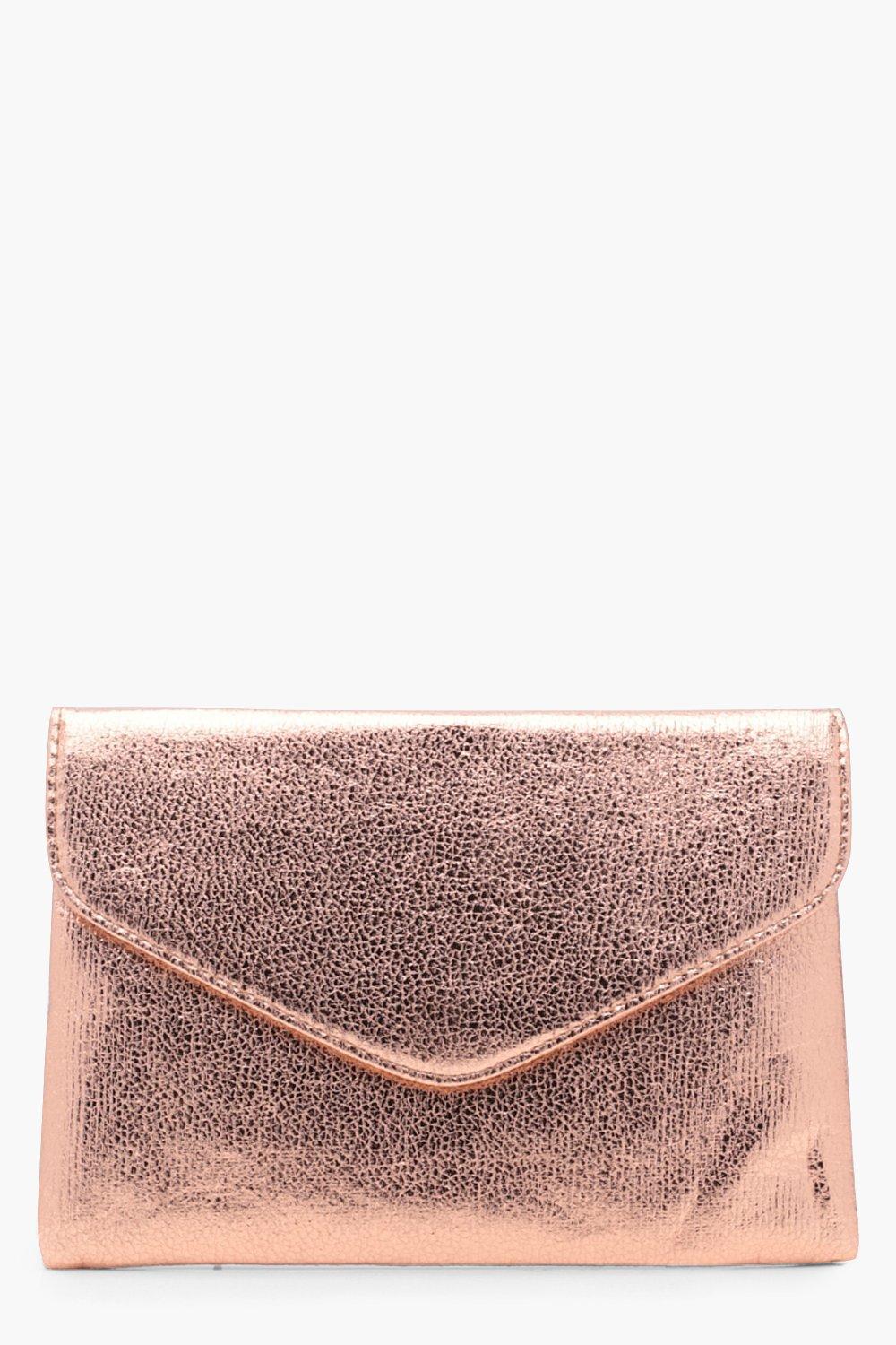 boohoo rose gold bag