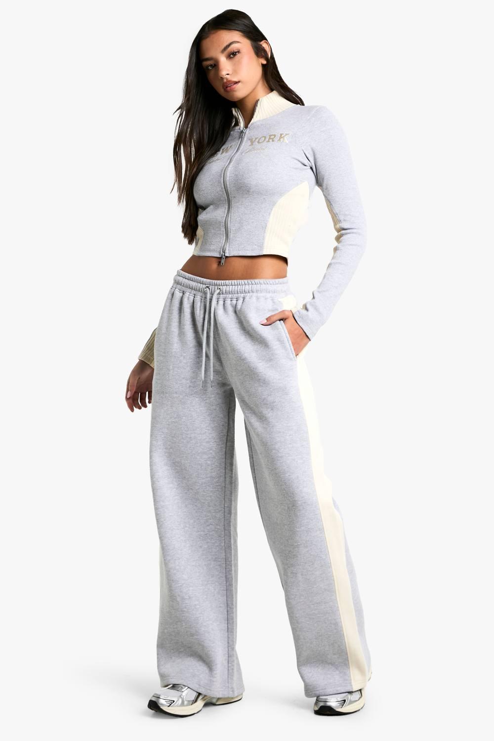 Grey Tracksuit Bottoms Boohoo Womens Tracksuit Boohoo Tracksuits
