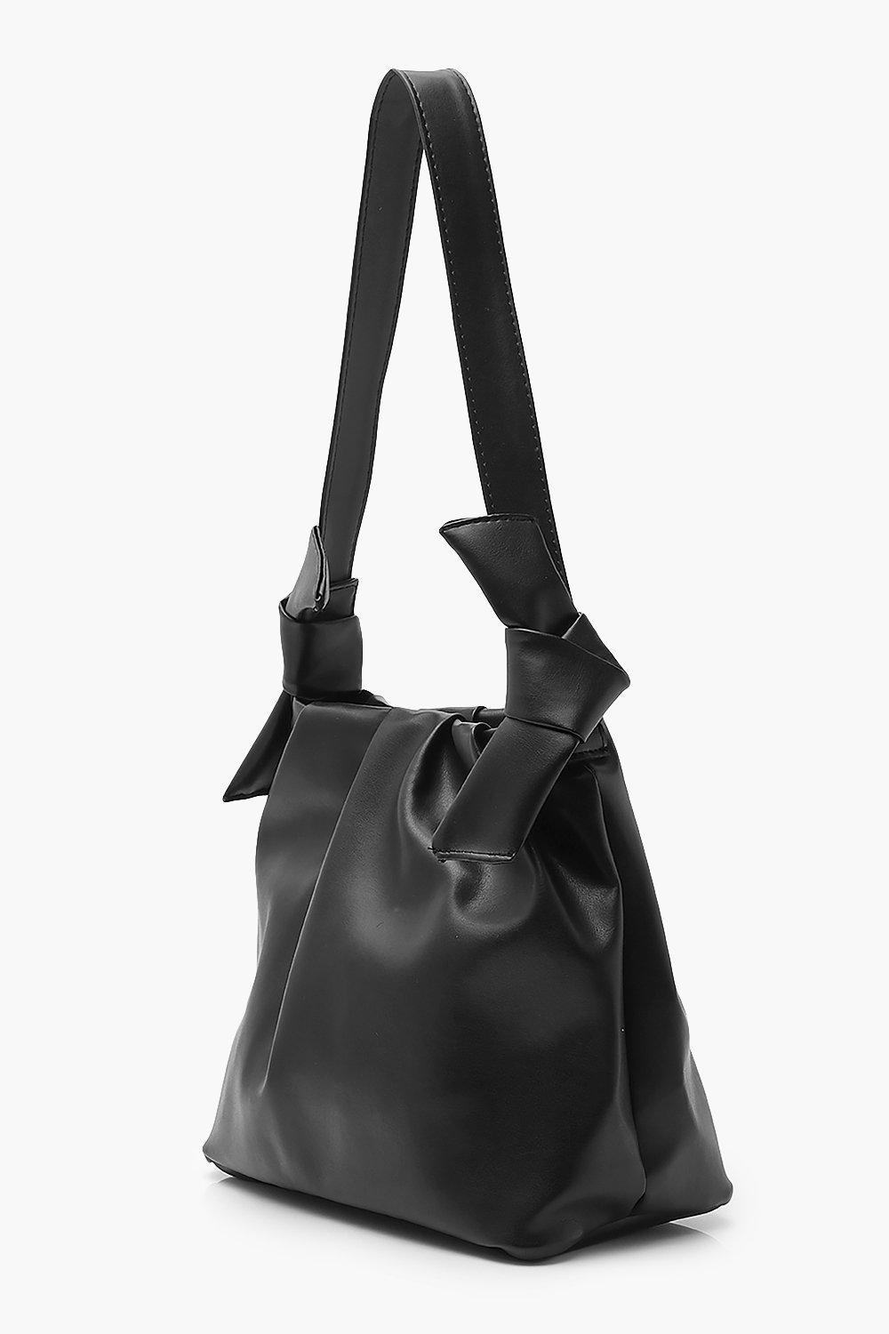boohoo black tote bag