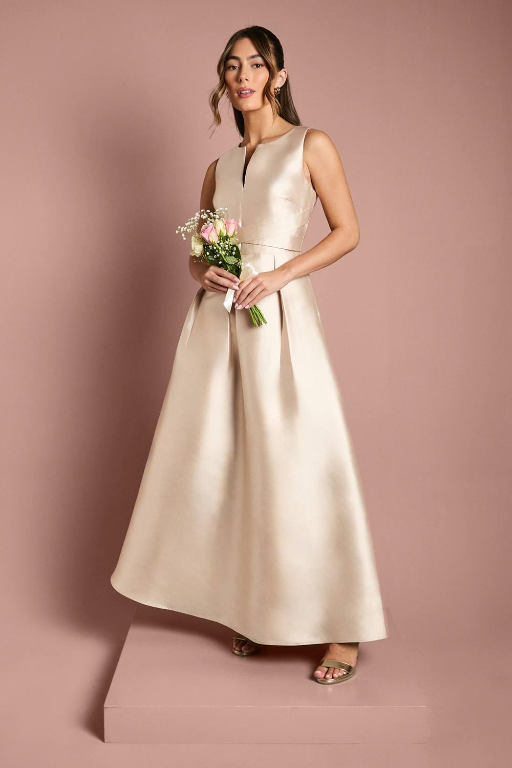 fit & flare bridesmaid dress Sexy Crepe Fit and Flare Wedding Dress