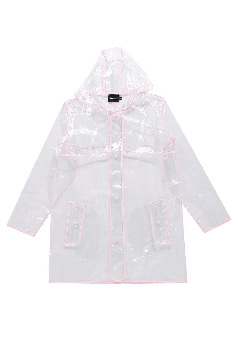 Transparent Raincoat Boohoo Online Sale 