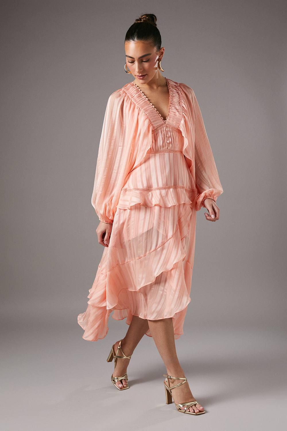 coast orange dress Cupshe Vacation Glam Orange Maxi Dress - Orange