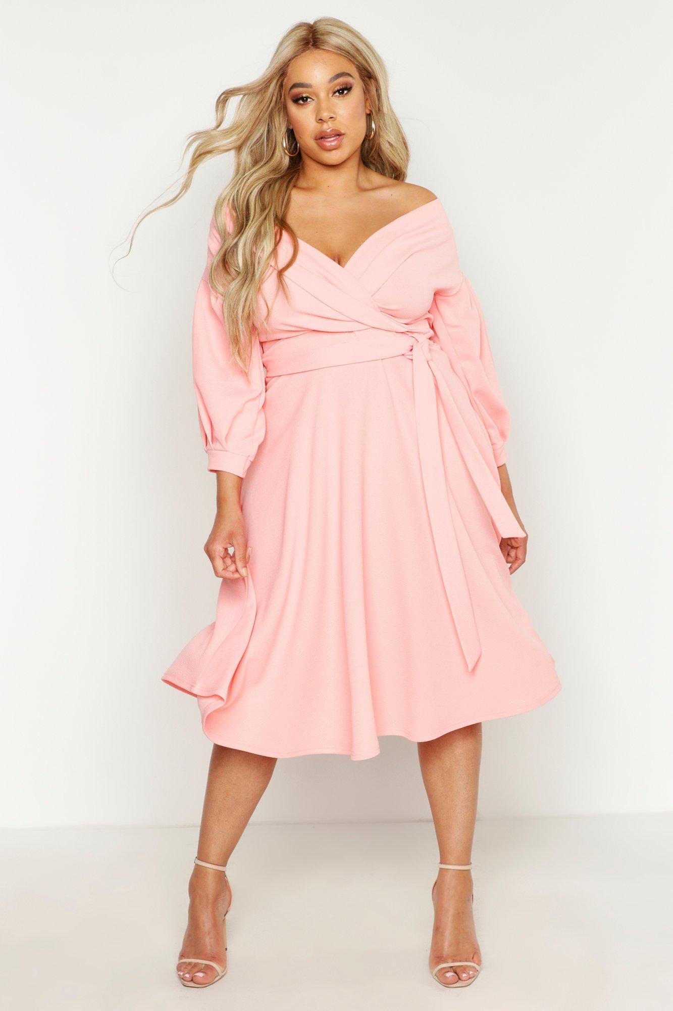 pink striped maxi dress