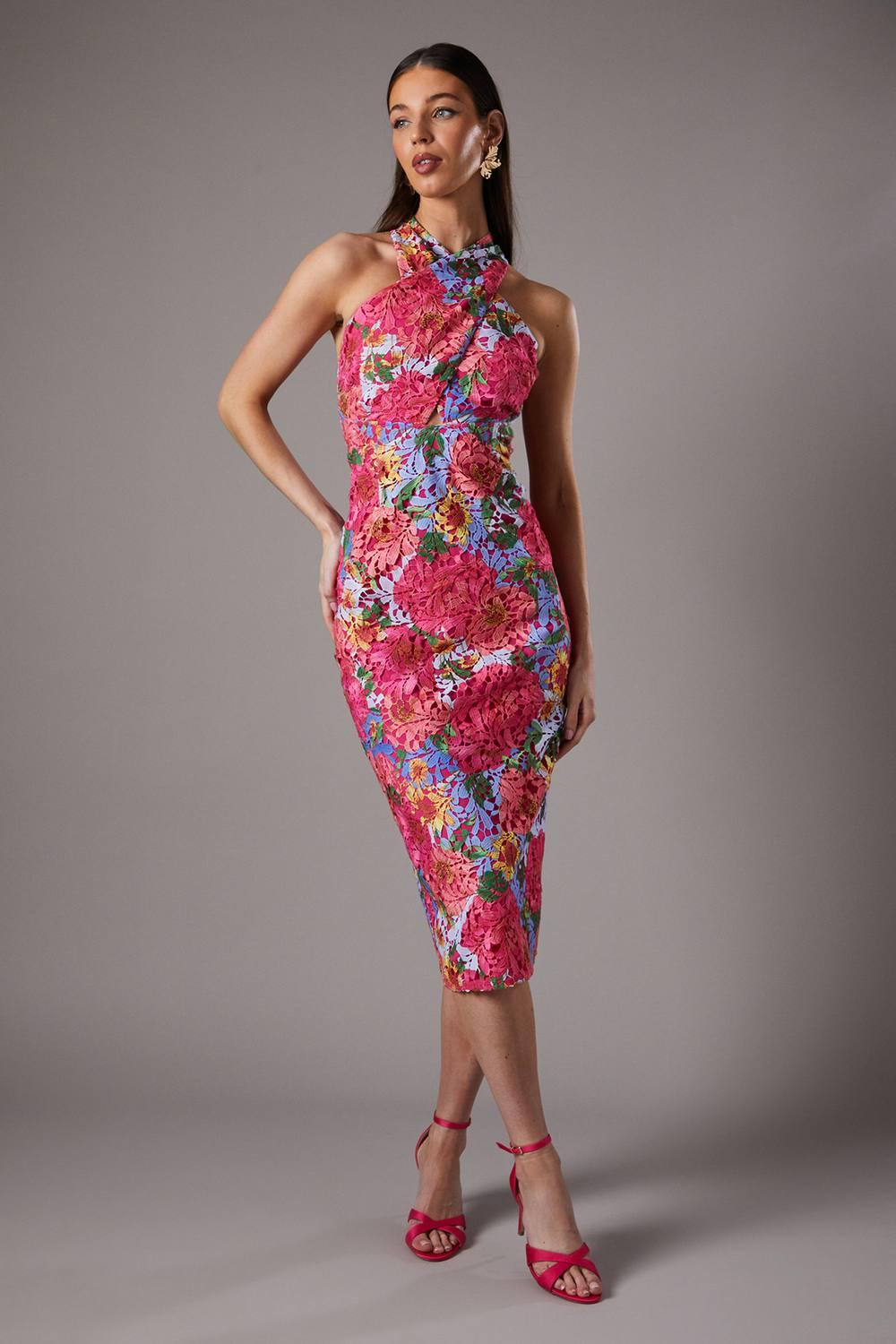 Coast Printed Lace Tulip Shift Dress in Red | Lyst Coast Printed Lace Tulip Shift Dress in Red | Lyst