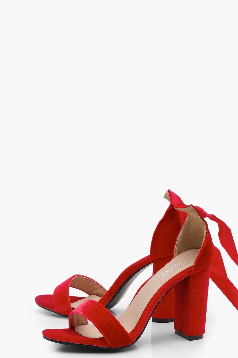 heels with ribbon ties