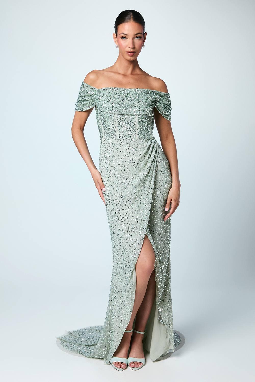 open back long sleeve dress White Lace Open Back Long Sleeve Mermaid Long Wedding Dresses, MW187