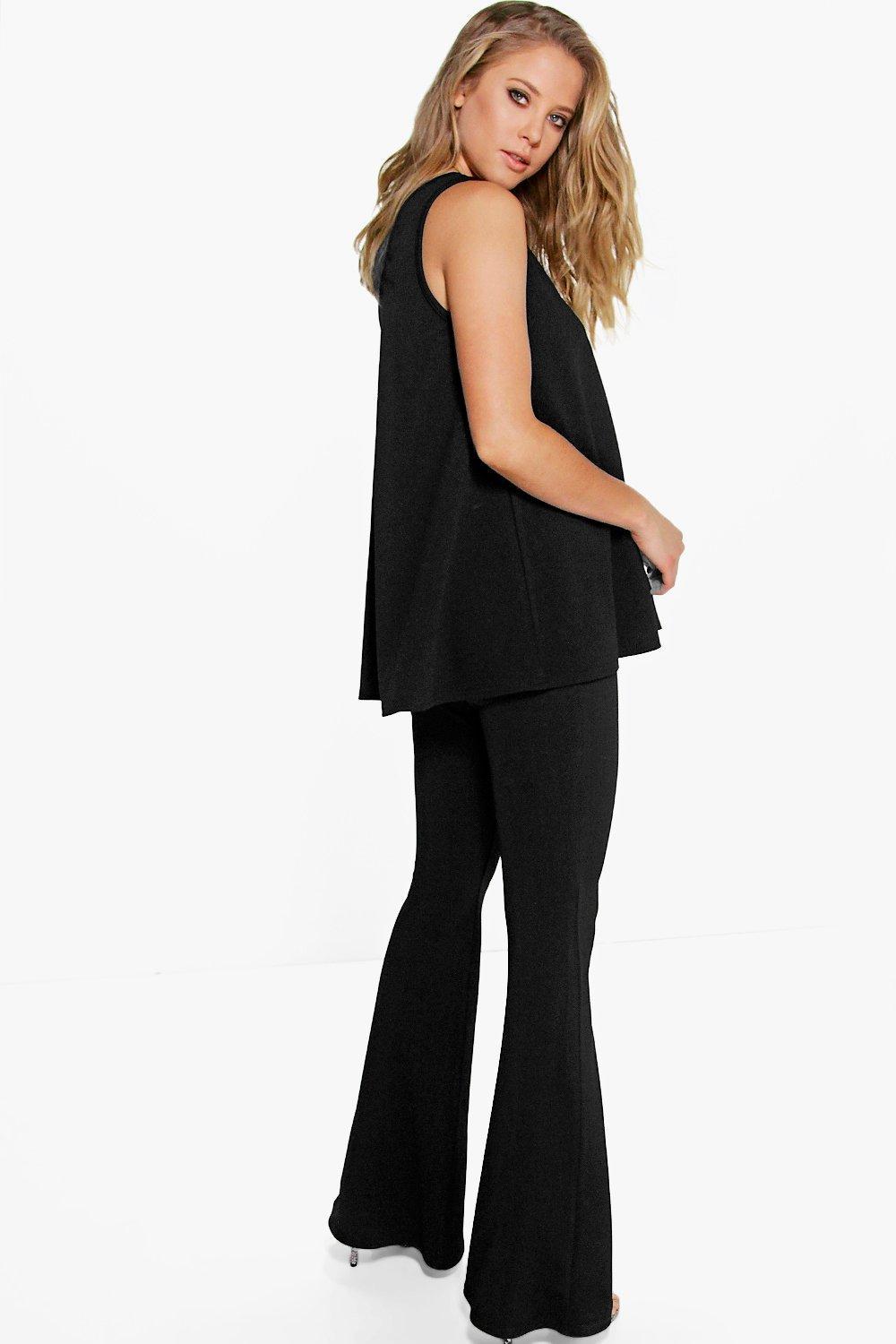 Boohoo Synthetic Swing Top \u0026 Flared 
