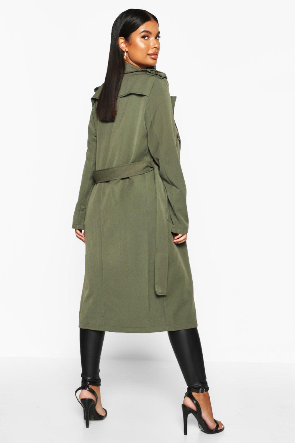 green petite coat
