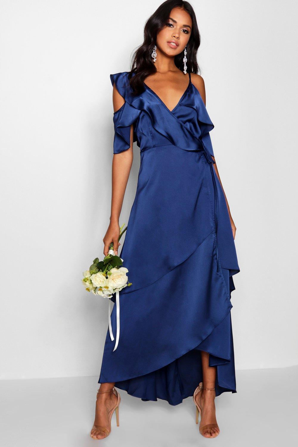 Boohoo Blue Satin Dress Factory Sale, UP TO 62% OFF |  www.turismevallgorguina.com