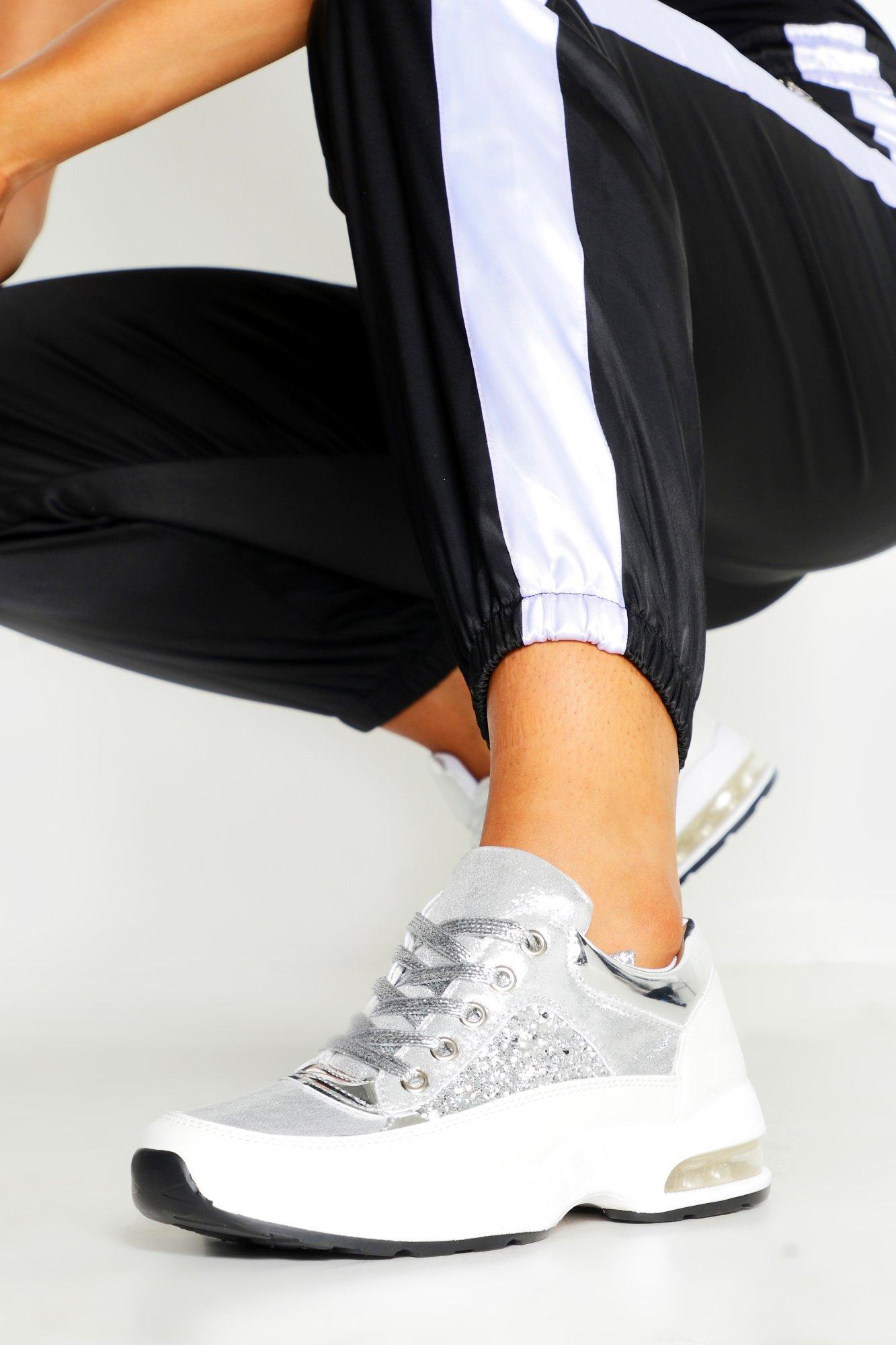 sand white fit chunky bubble sole