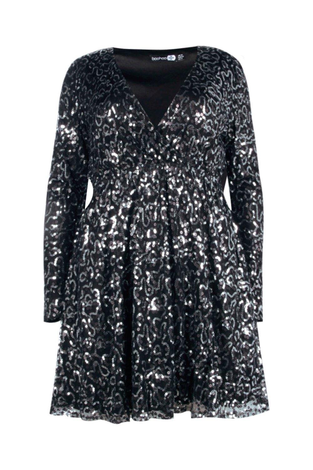 plus sequin dress