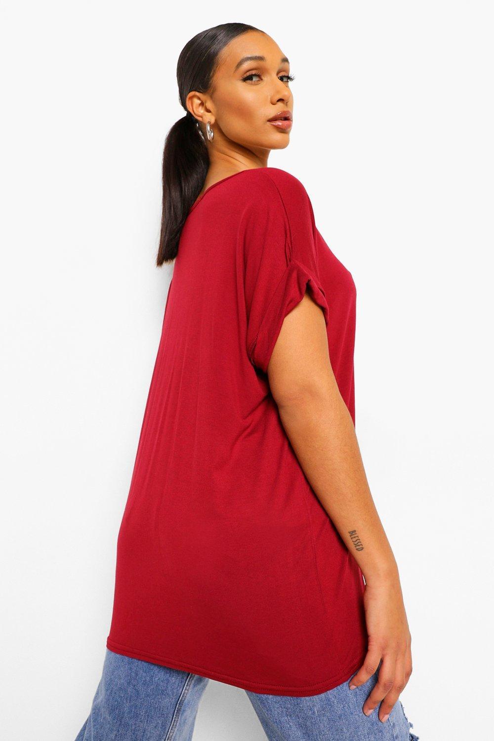 Boohoo Oversized Boyfriend V Neck T 