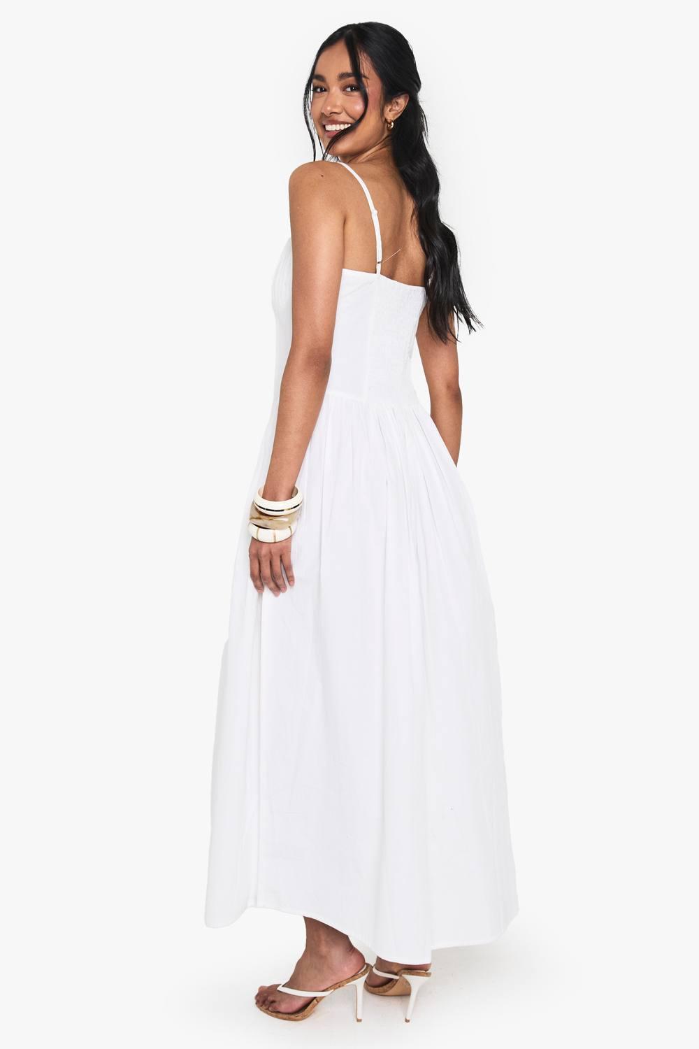chinese dress ladies Shop Off The Shoulder Maxi Dress-White Online White / S main image 0